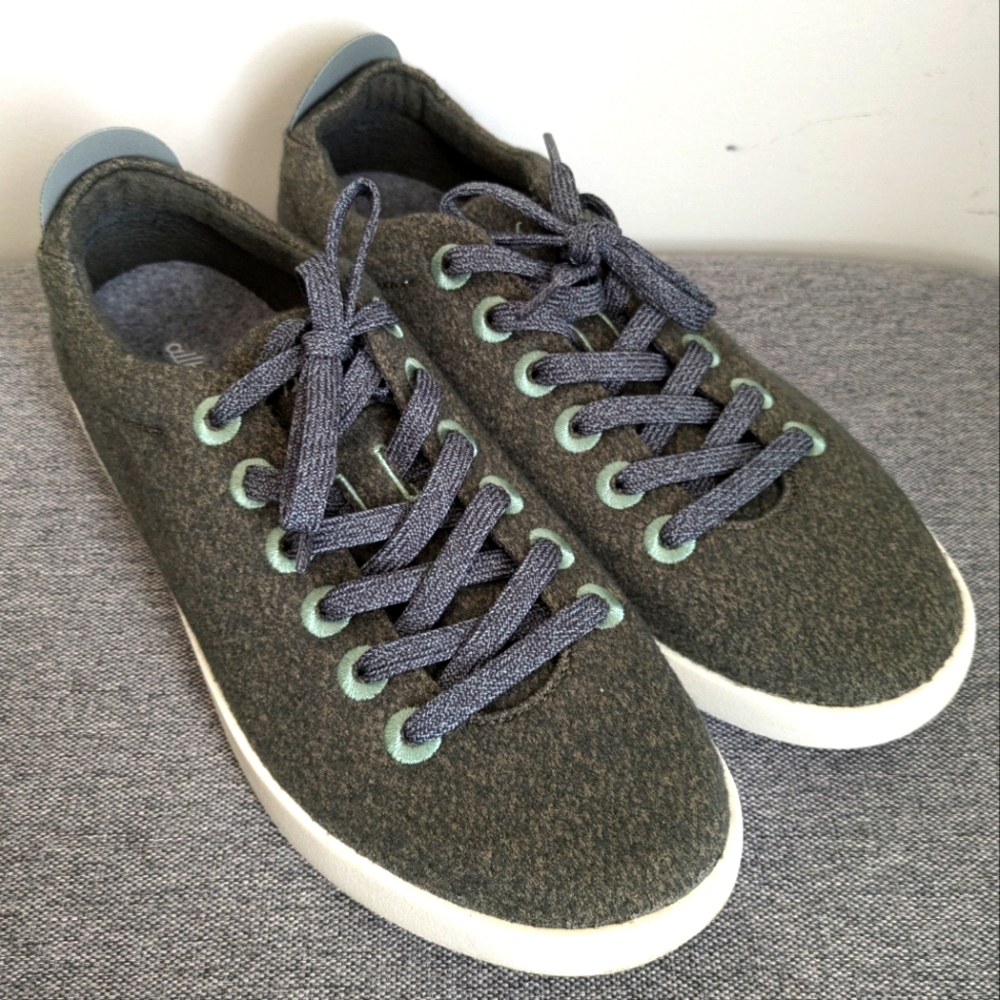 AllBirds Gray White Piper Merino Wool Women's Size 11 Sneakers Shoes